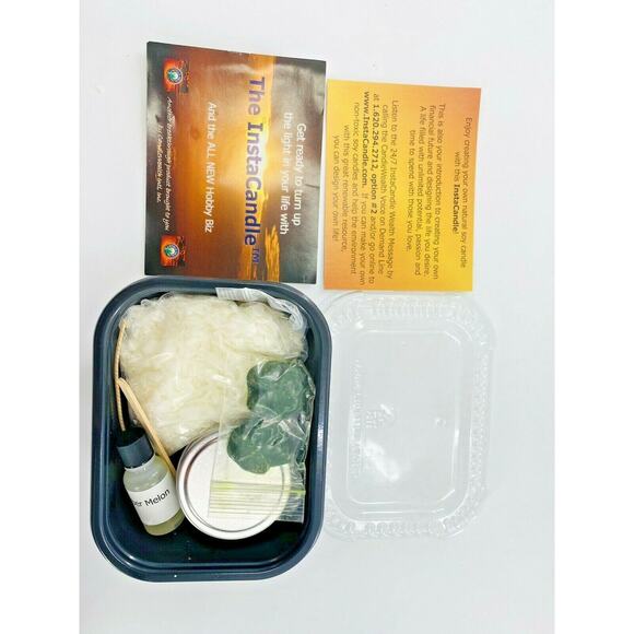 CUCUMBER MELON Soy INSTANT Candle Making Kit DIY Set Great GIFT Set - Picture 2 of 5
